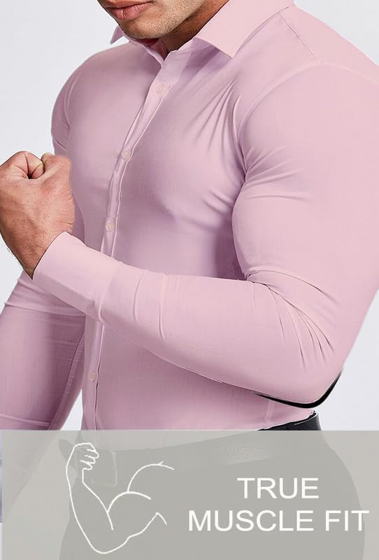 Smart choice: men's wrinkle-free slim fit shirt for an impeccable appearance.
