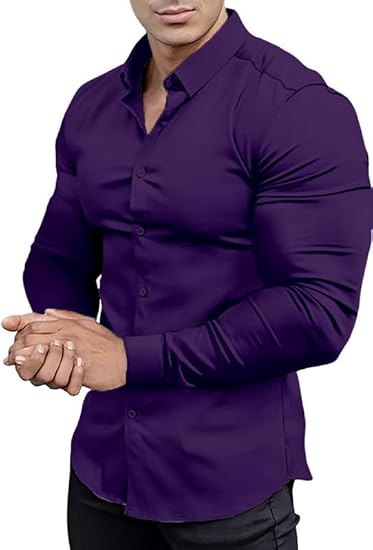 David men's versatile shirt, slim fit, long sleeve, wrinkle-free, for any setting.