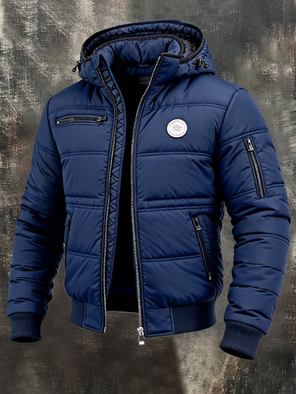 Rugged Men's Wyatt winter jacket, perfect versatile outerwear for cold weather adventures & everyday wear.
