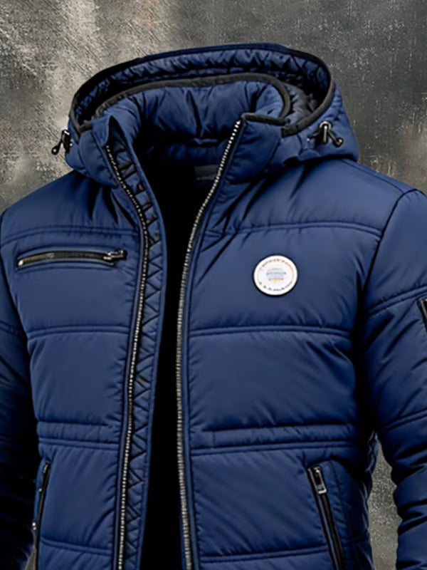 Men's Wyatt durable winter jacket for lasting warmth. Stylish outerwear designed for men's fashion & cold climate.