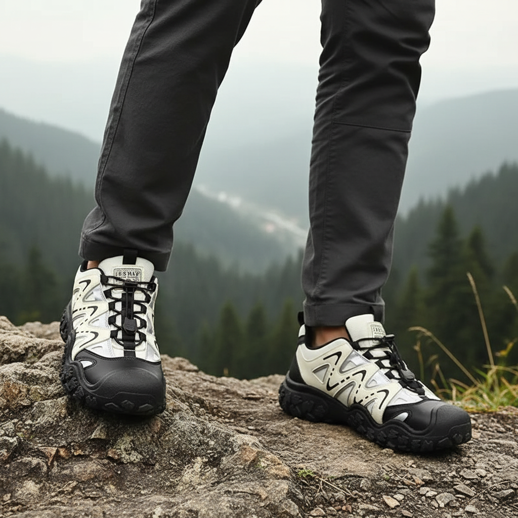 Men's Xavier waterproof breathable hiking shoes, ideal for rugged outdoor trails, front view