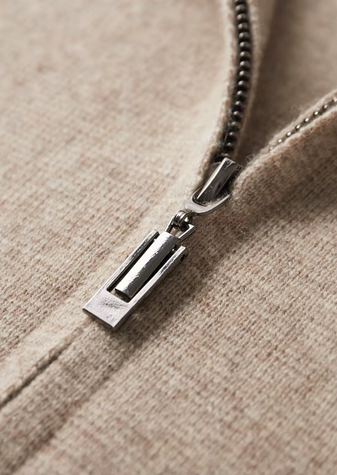 Versatile men's zip-up cardigan for layering. Great for smart casual & business casual styles.
