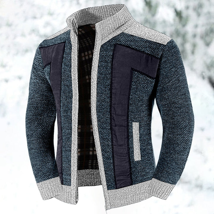 Versatile men's zip vest & jumper, ideal for all-season layered warmth & stylish outfits.