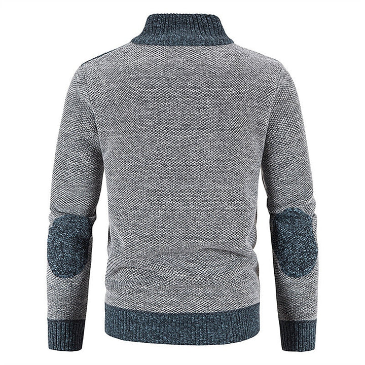 Men's fashion: stylish layered zip vest and jumper outfit for a modern, warm & comfortable look.