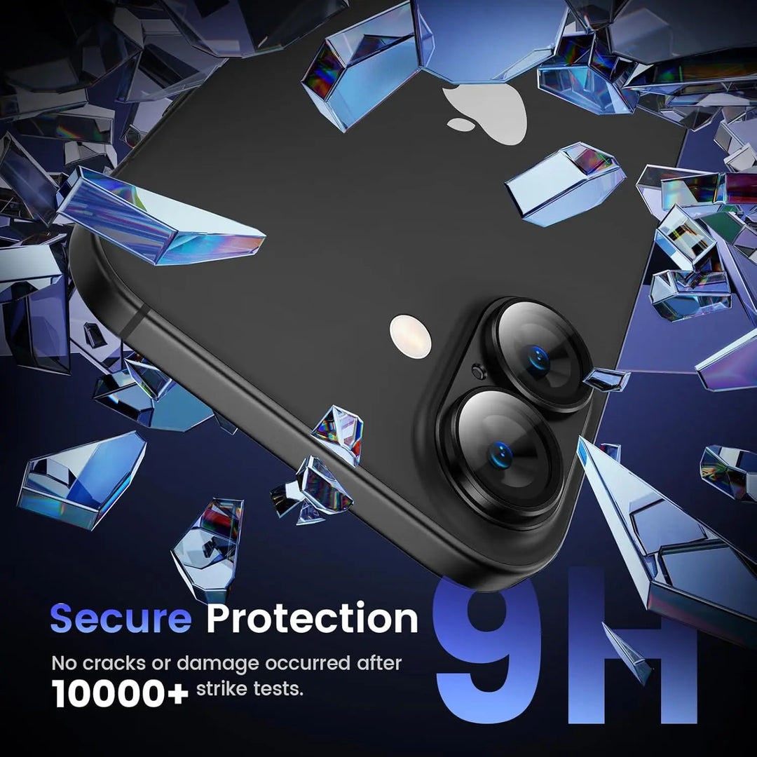 iPhone lens security: metal tempered glass protector, 1+1 FREE pack for comprehensive camera protection.