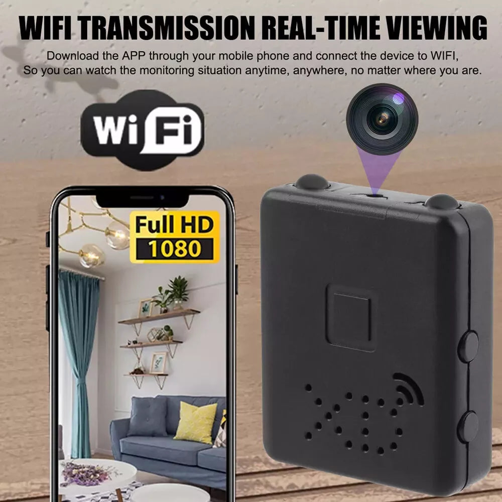 Compact discreet monitor & nanny cam with HD video and audio for covert home security.