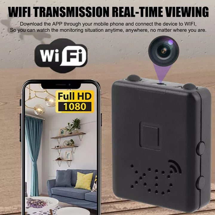 Compact discreet monitor & nanny cam with HD video and audio for covert home security.