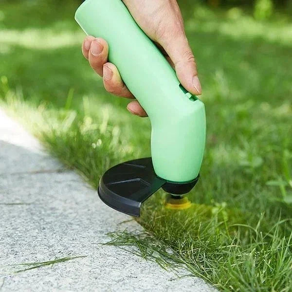 Mini cordless weed trimmer for precise lawn care. Lightweight & portable grass cutter for effortless yard work.