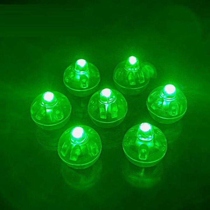 Close-up of glowing mini LED pearls, vibrant and decorative party lights
