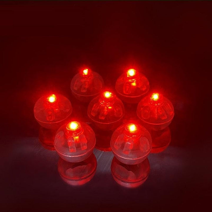 Portable mini LED glow pearls creating a festive atmosphere, battery operated