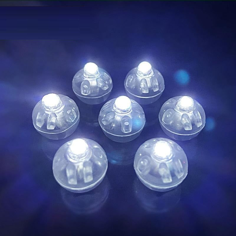 String of mini LED pearl party lights, illuminating event decor with vibrant colors