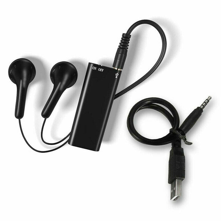 Miniature voice recorder, 8GB capacity, high-quality audio recording electronic device