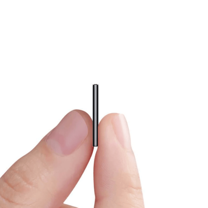Mini voice recorder, sound activated, ultra-light for discreet audio capture.