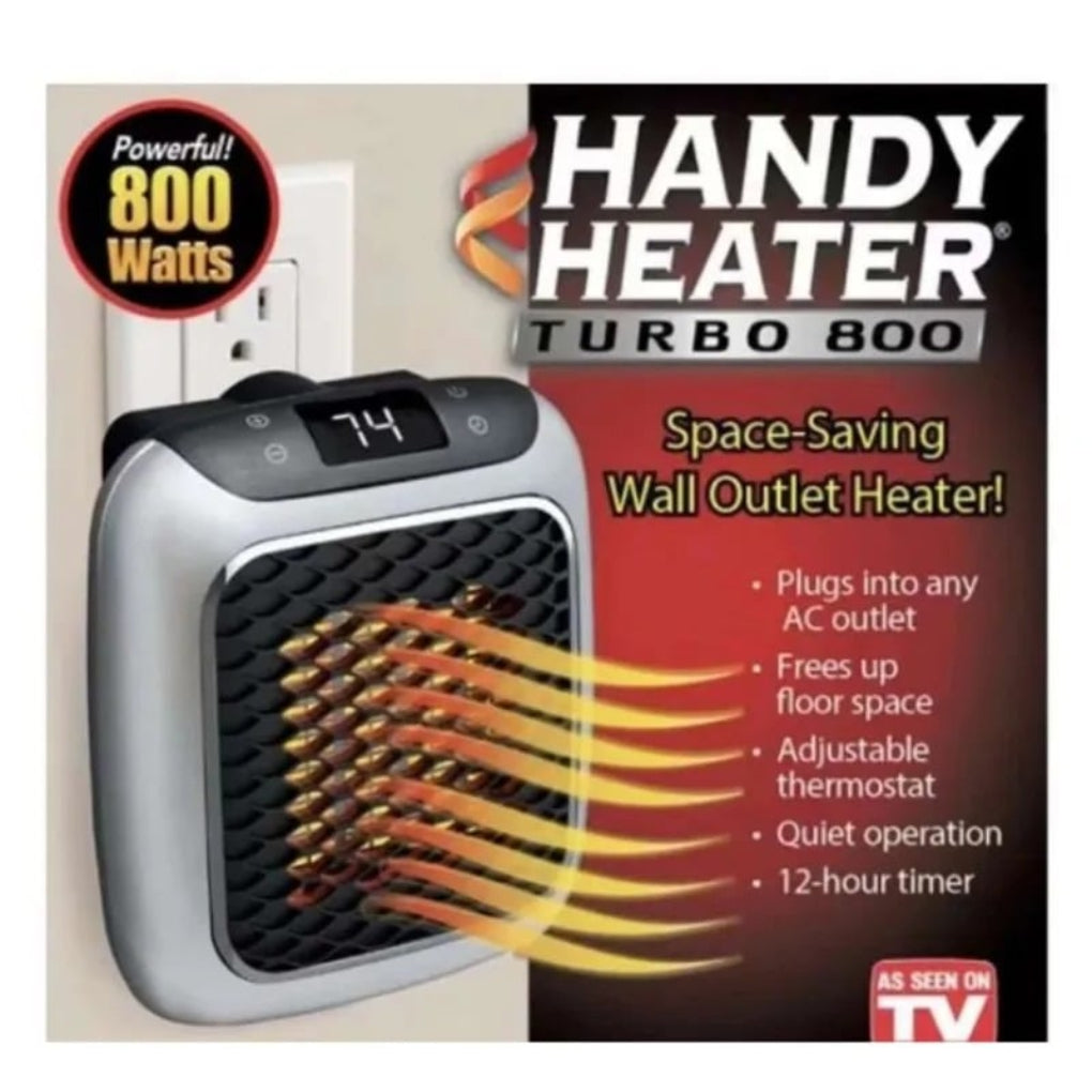 Wireless control mini wall plug heater, providing quick, personal warmth. Space-saving & portable.