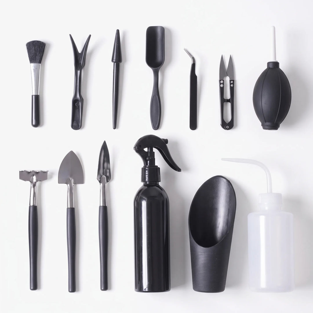 Succulent tools & houseplant accessories for delicate indoor plant care.