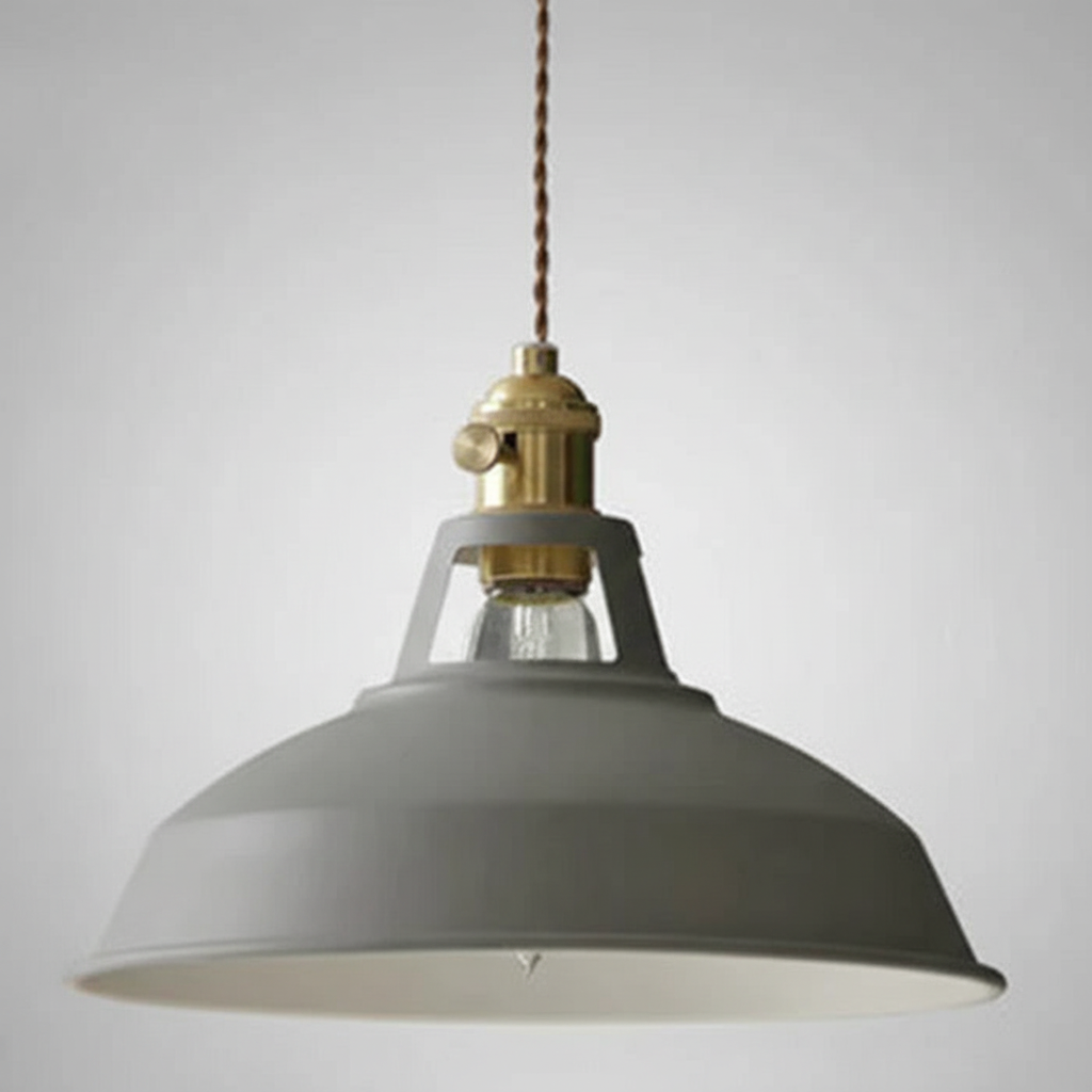 Adjustable retro style pendant lamp, iron construction, ideal dining table lighting fixture by IronLume