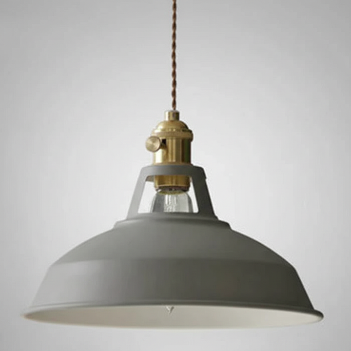 Adjustable retro style pendant lamp, iron construction, ideal dining table lighting fixture by IronLume