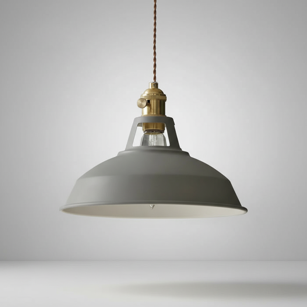 Retro IronLume pendant light, adjustable height, perfect for kitchen islands or dining areas