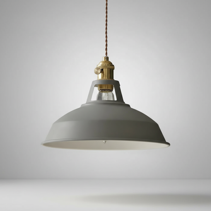 Retro IronLume pendant light, adjustable height, perfect for kitchen islands or dining areas