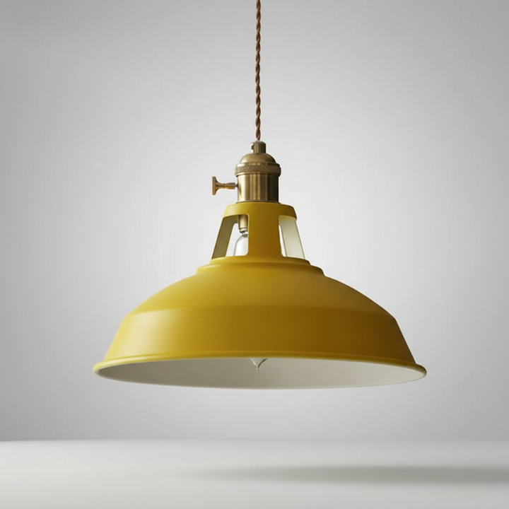 Sleek adjustable metal hanging lamp, industrial design, perfect modern home lighting solution