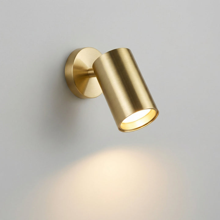 Sleek NoirLume cylindrical LED wall sconce, perfect for modern indoor lighting and minimalist aesthetics.