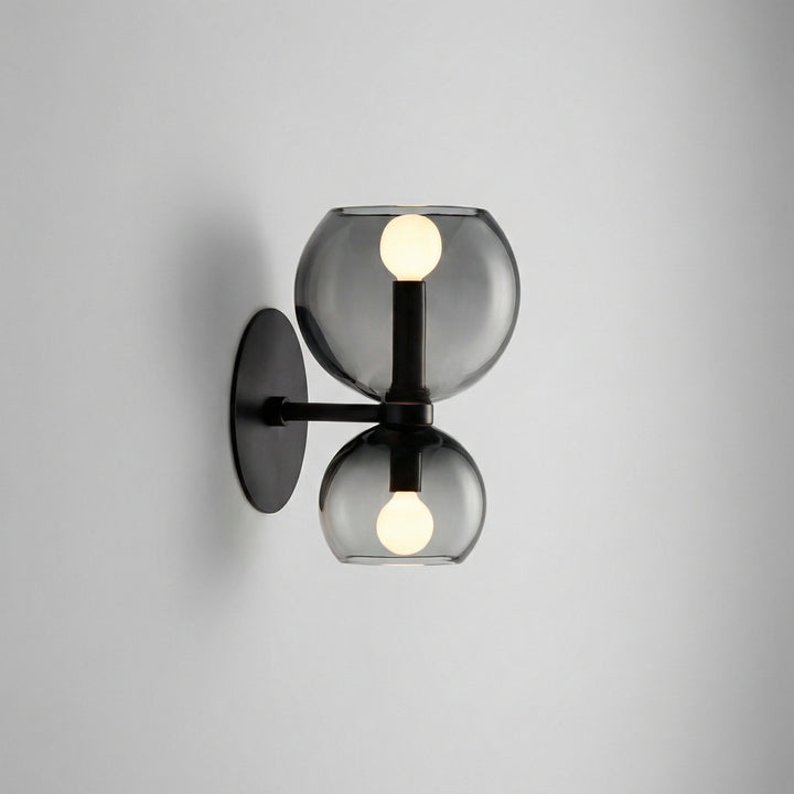 Modern Glowetta minimalist wall sconce with dual LED lights, perfect for indoor spaces