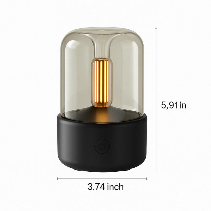 White minimalist electric aroma diffuser and cool mist humidifier for essential oils, perfect for home wellness.
