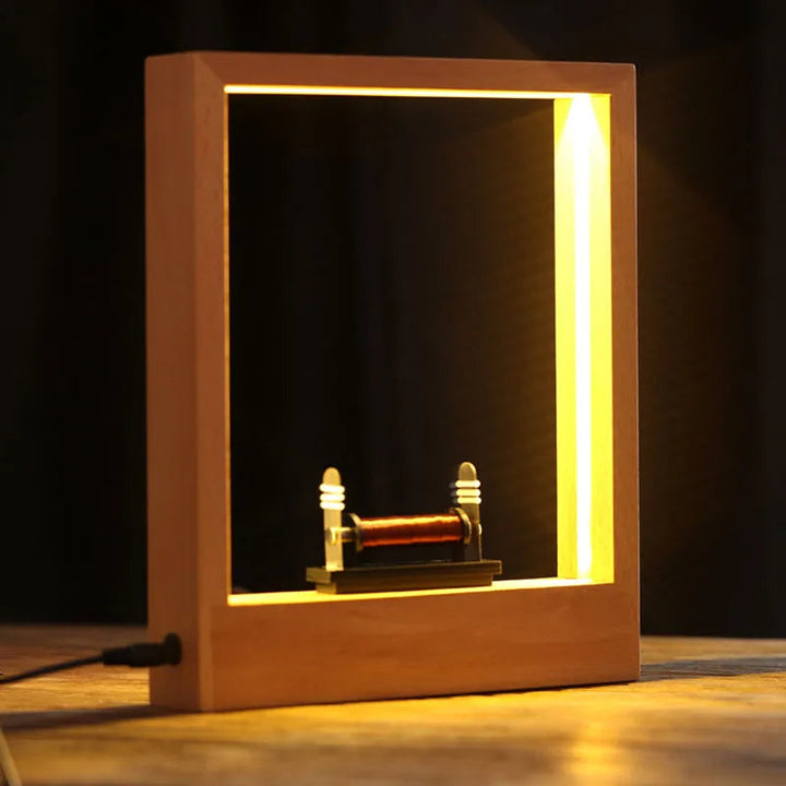 Unique floating feather lamp, LED wall decor creating a serene and captivating atmosphere