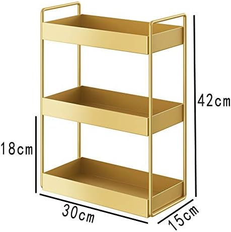 GlamBoard compact gold organizer, versatile storage solution for vanity