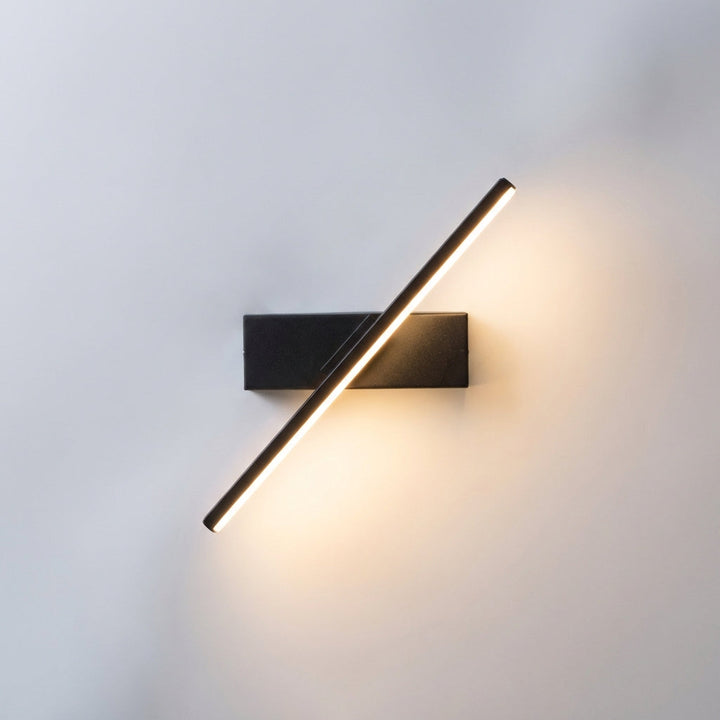 Swaylux modern linear LED wall light in white, providing soft ambient lighting