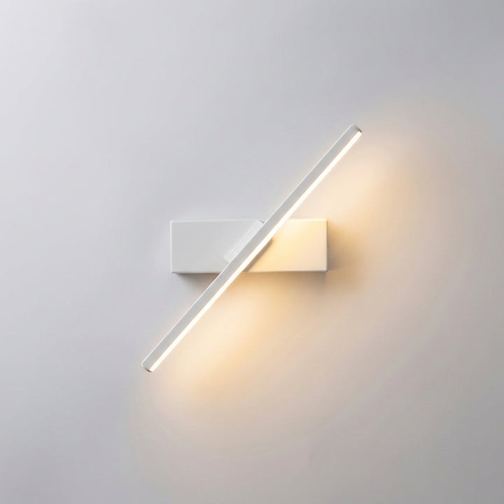Swaylux linear LED wall light detail, showing its slim profile and integrated lighting