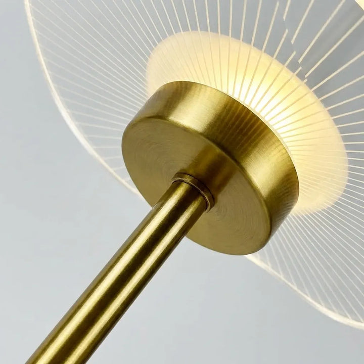 Orisage minimalist table lamp in a contemporary living space, providing soft, ambient LED lighting