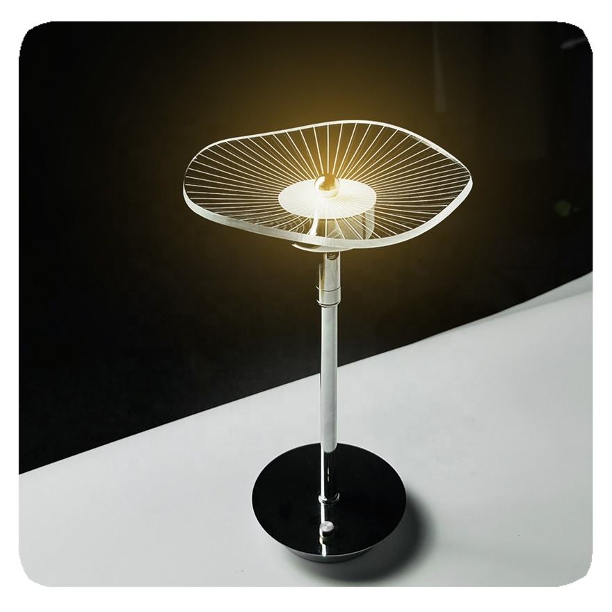 Close-up of the Orisage LED Table Lamp, highlighting its modern design and integrated lighting element