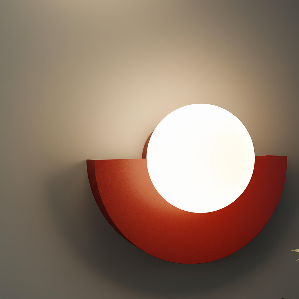 Modern semi-circle wall lamp, ArcLight, providing soft ambient LED mood lighting