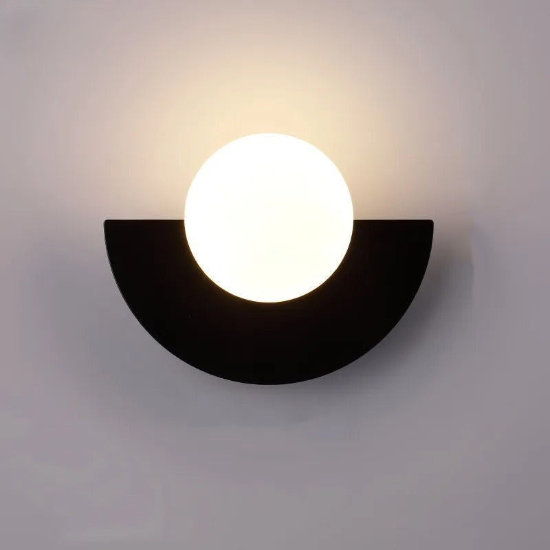 White semi-circle wall lamp, ArcLight, offering elegant and minimalist LED ambient light
