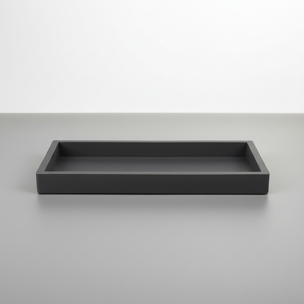 Stylish beige silicone tray, ideal for organizing jewelry, soap, or small office supplies.