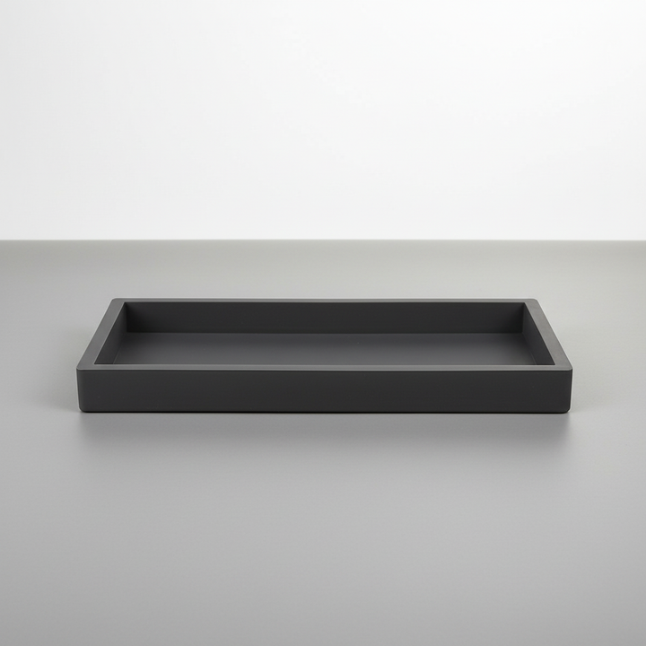 Stylish beige silicone tray, ideal for organizing jewelry, soap, or small office supplies.