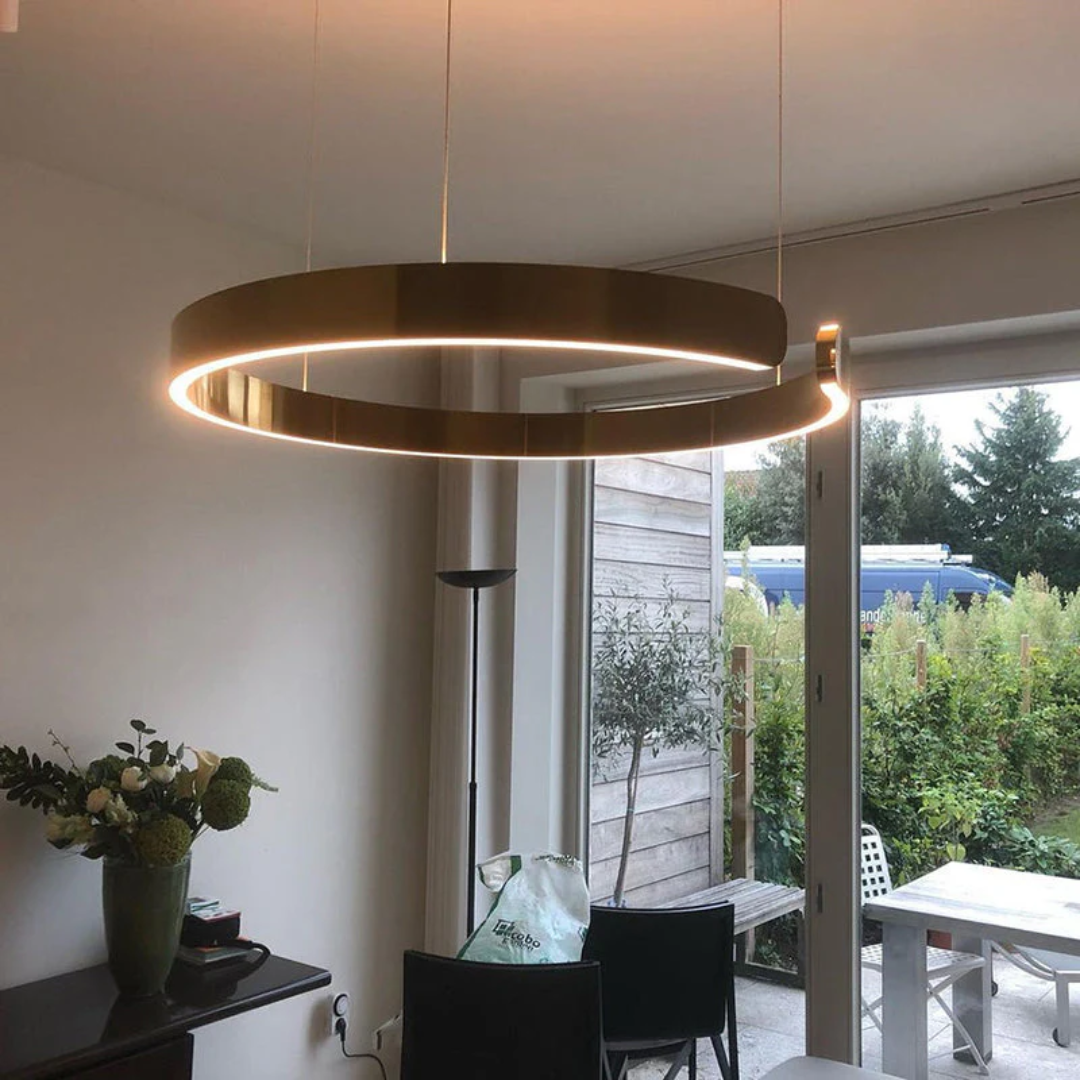 Contemporary SkyRing LED ceiling light, minimalist design, energy-efficient home decor