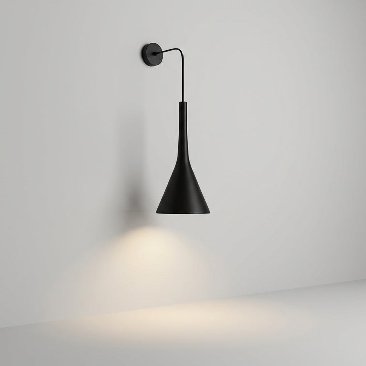Sleek wall-mounted pendant light, Glowren minimalist design, made from resin and aluminum for modern home interiors