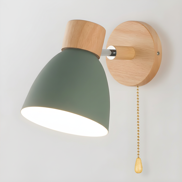 Modern wooden wall lamp, WoodLuma, enhancing contemporary home interior design
