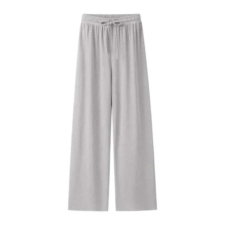 Women's lightweight Mira linen trousers, suitable for summer casual outfits, with a comfortable elastic waist.