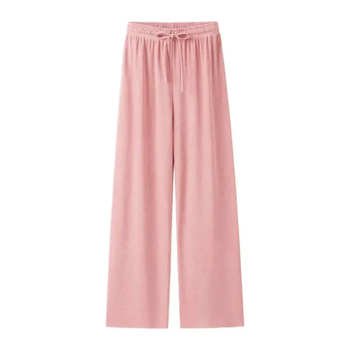 Casual women's Mira summer trousers in a breathable linen blend, designed for comfort and lightness.