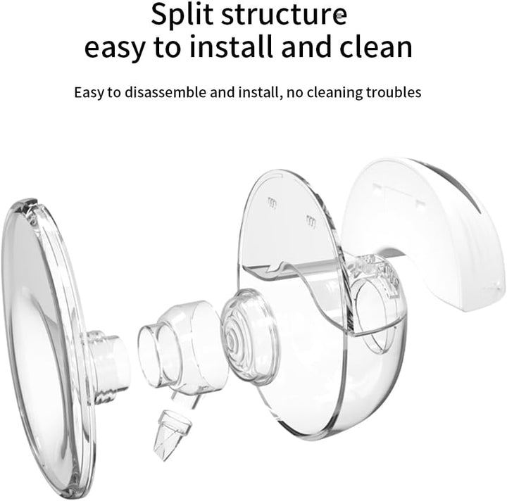 Side view of Mirava electric breast pump showing its slim profile and comfortable fit
