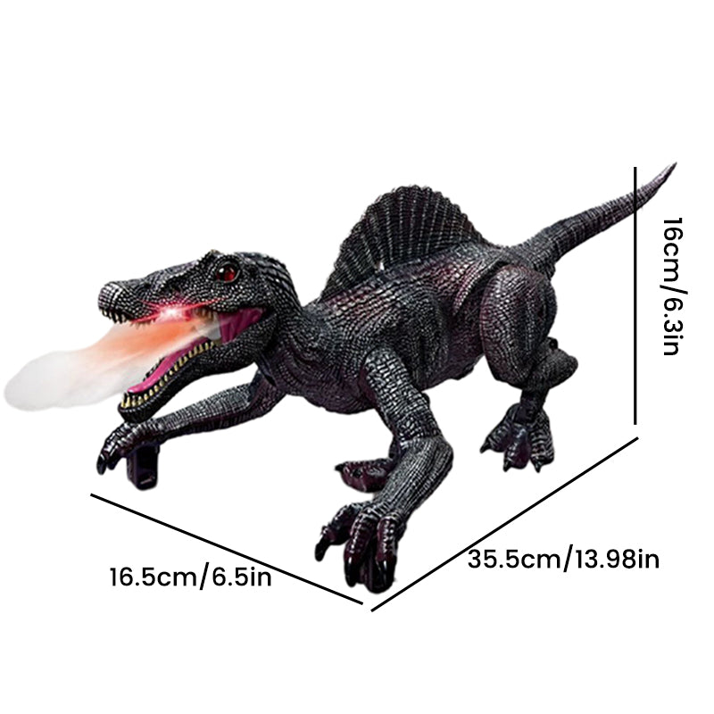 Educational kids' gift: RoboRex misting dinosaur with remote control, lights, sounds & movement.