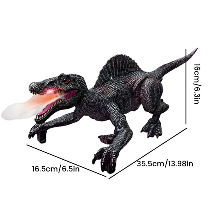 Educational kids' gift: RoboRex misting dinosaur with remote control, lights, sounds & movement.