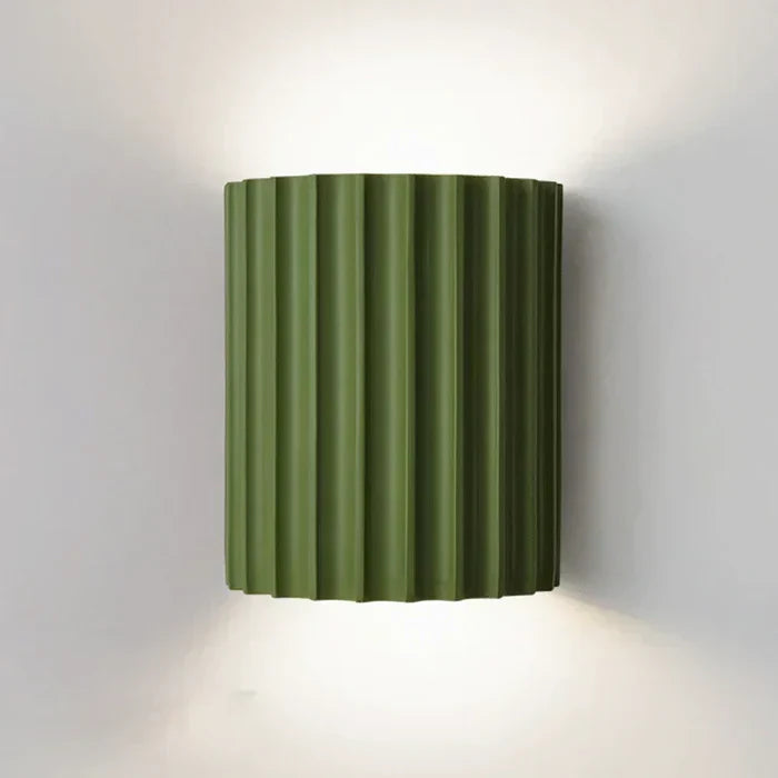 Abstract art wall lamp, enhances home interior with modern lighting.