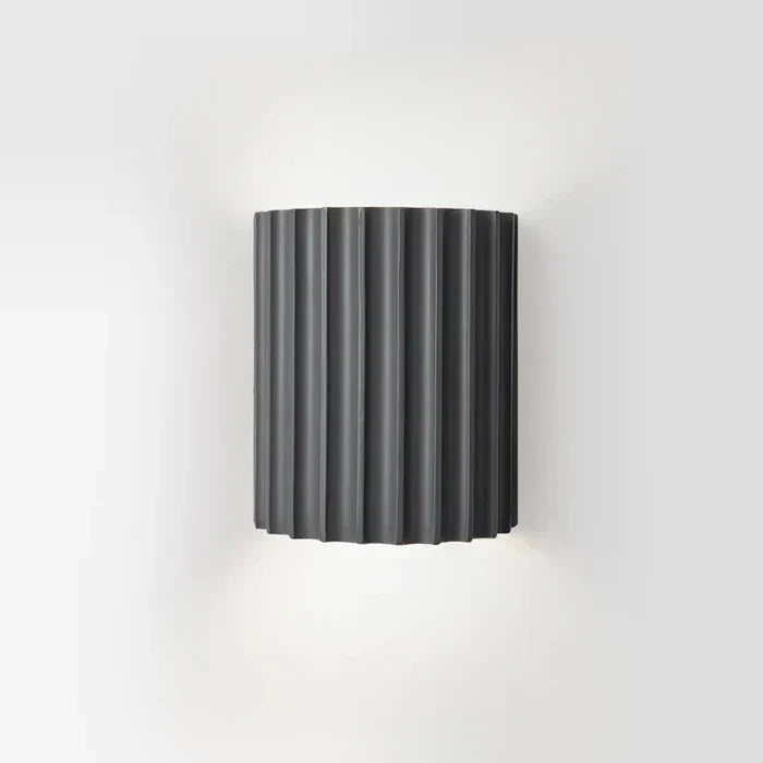 Unique LED wall light, abstract resin for a sophisticated home decor look.