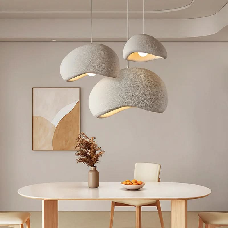 Sleek LED pendant light, dimmable with E27 bulb, creates an inviting atmosphere.