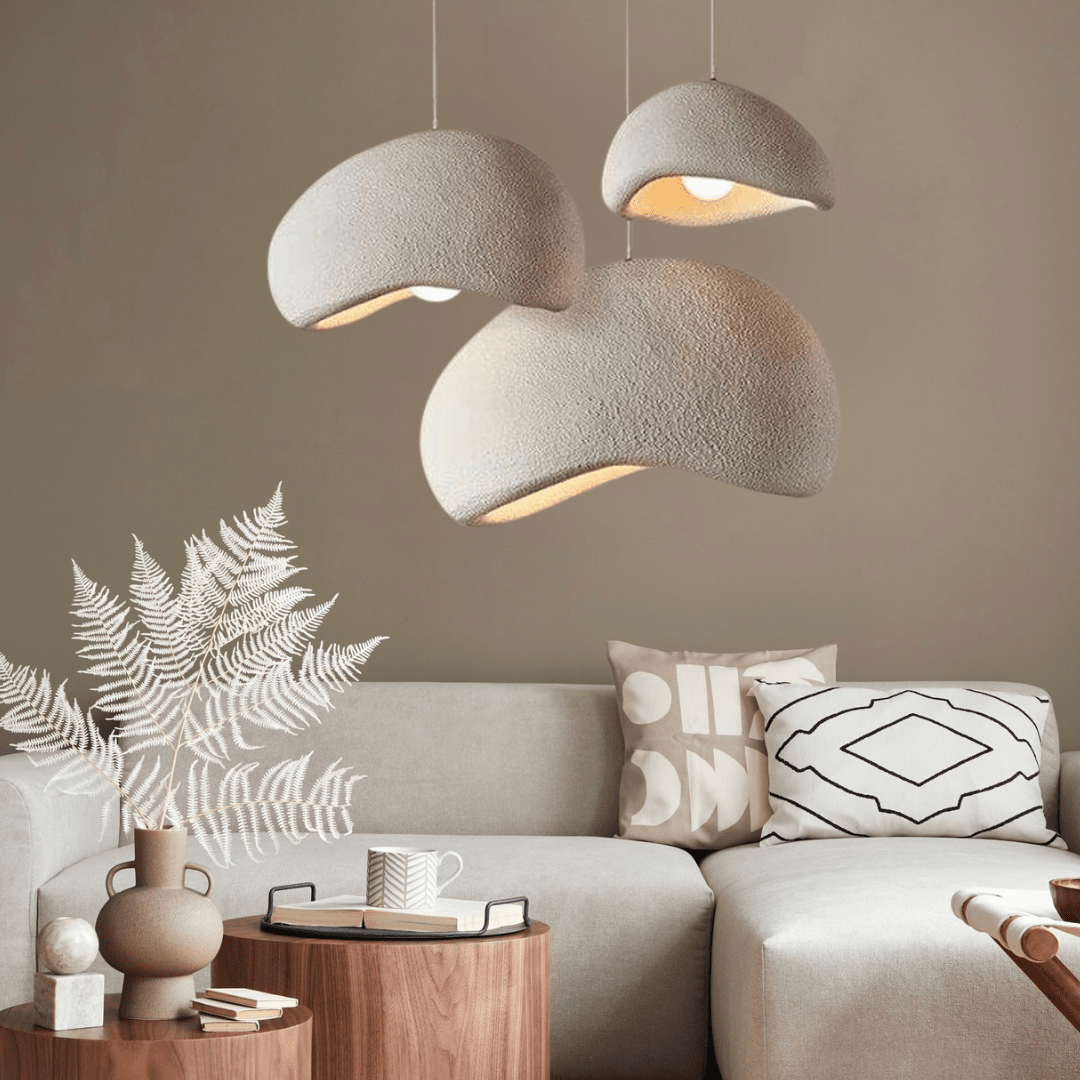 Contemporary LED ceiling pendant, adjustable height for modern home decor.