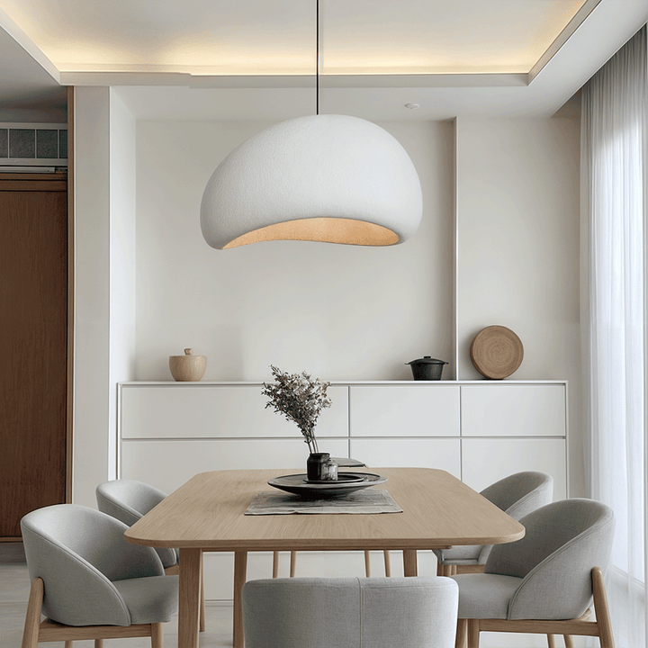 Stylish modern LED pendant light fixture, adjustable and energy-efficient for homes.